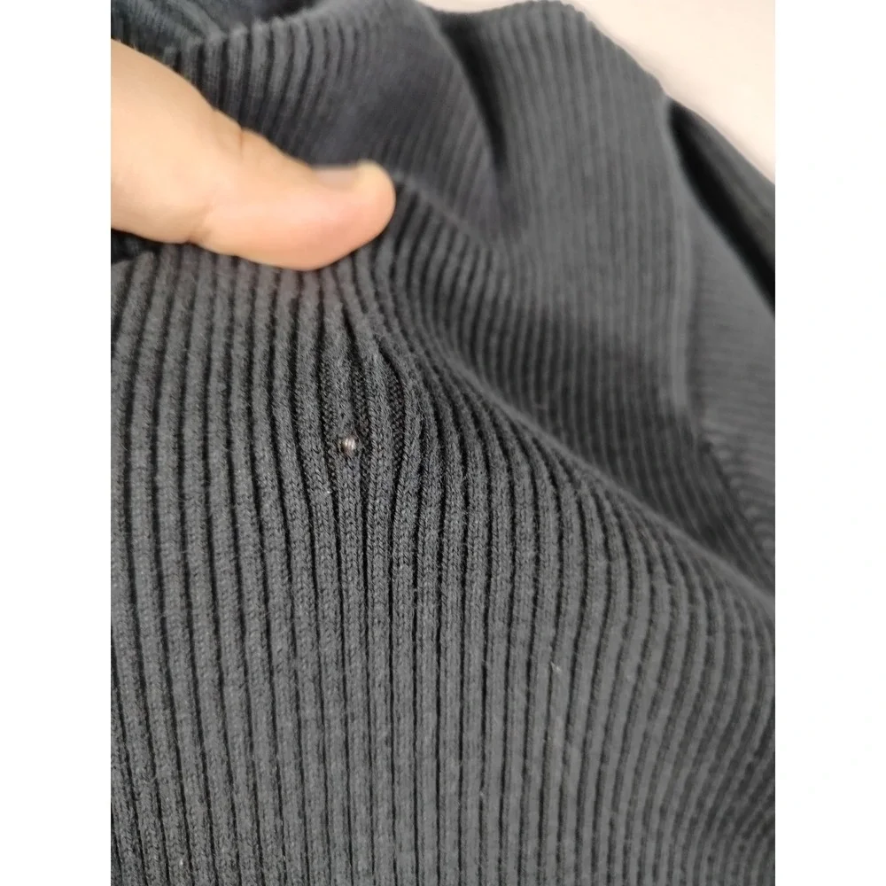 Vintage Polo Jeans Co Ralph Lauren Sweater Mens 2XL Black Cotton Thermal Knit
